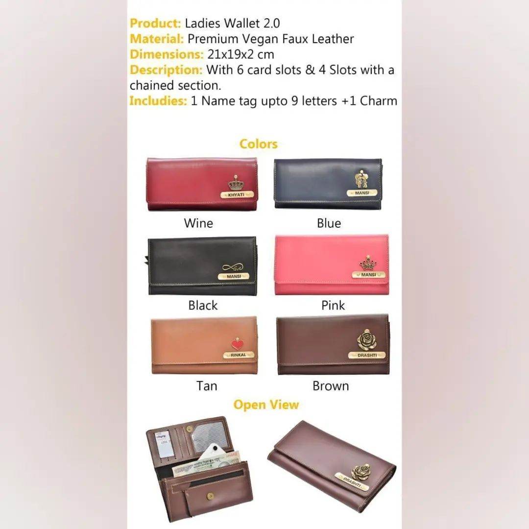 Personalized ladies wallet gift for her - BBD GIFTS