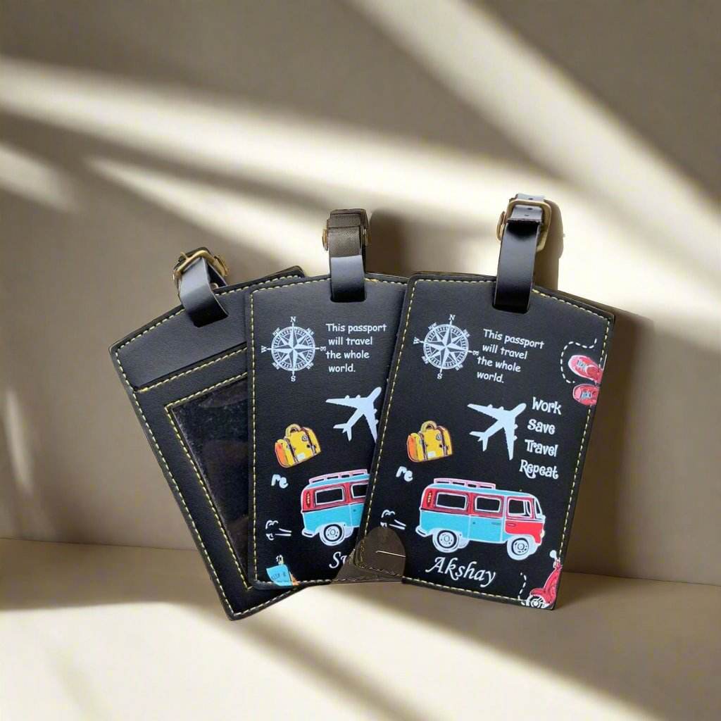 Customized printed passport cover & printed luggage tag - Gift For Travellers - BBD GIFTS