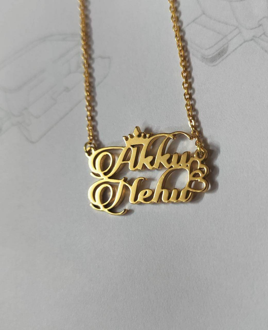 Name Pendant Necklace - Personalized Name Necklace - Gift For Her - BBD GIFTS