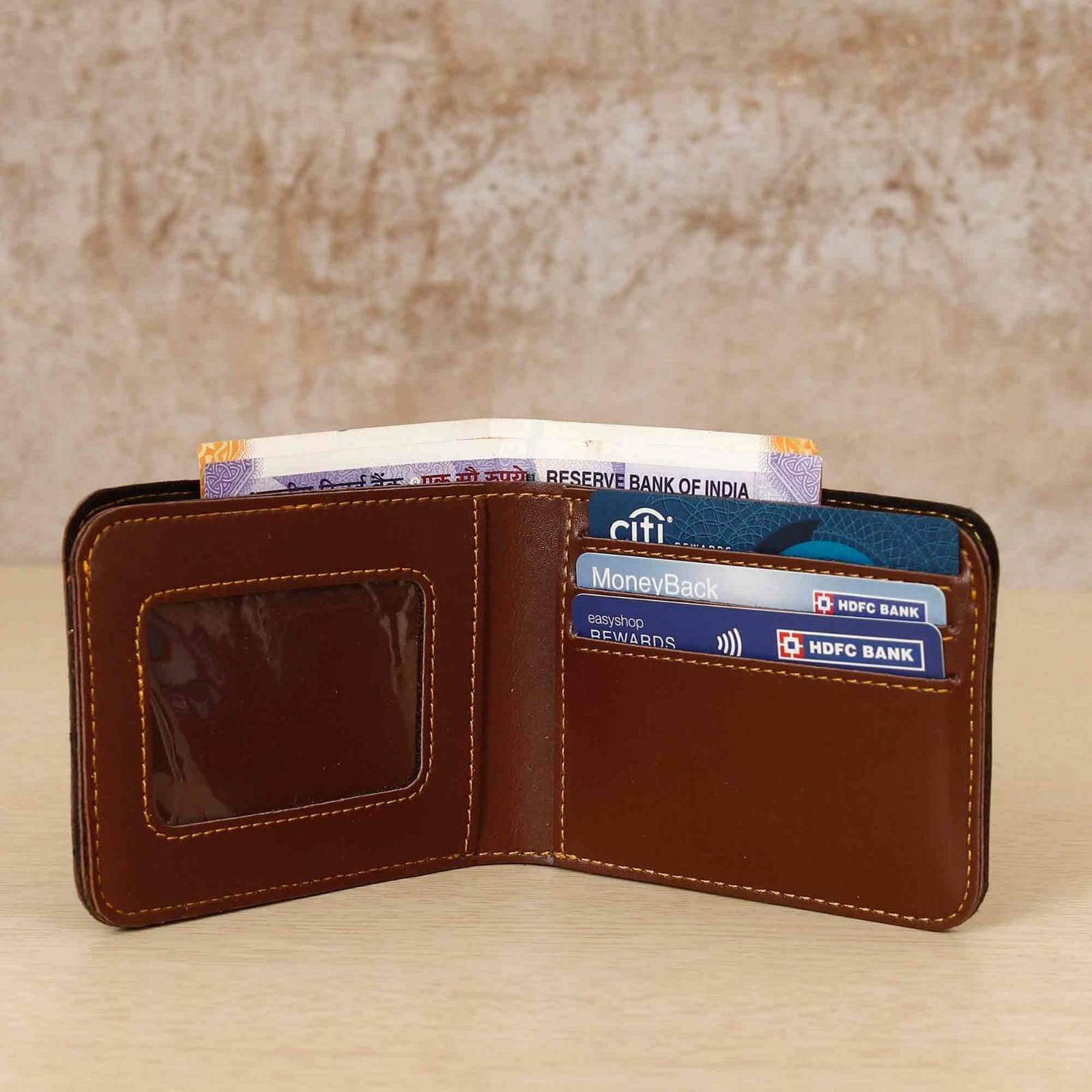 Personalized Wallet For Men - Gifts For Men - Wallet - Leather Wallet - Name Wallets - Birthday Gift - Gift For Him - BBD GIFTS