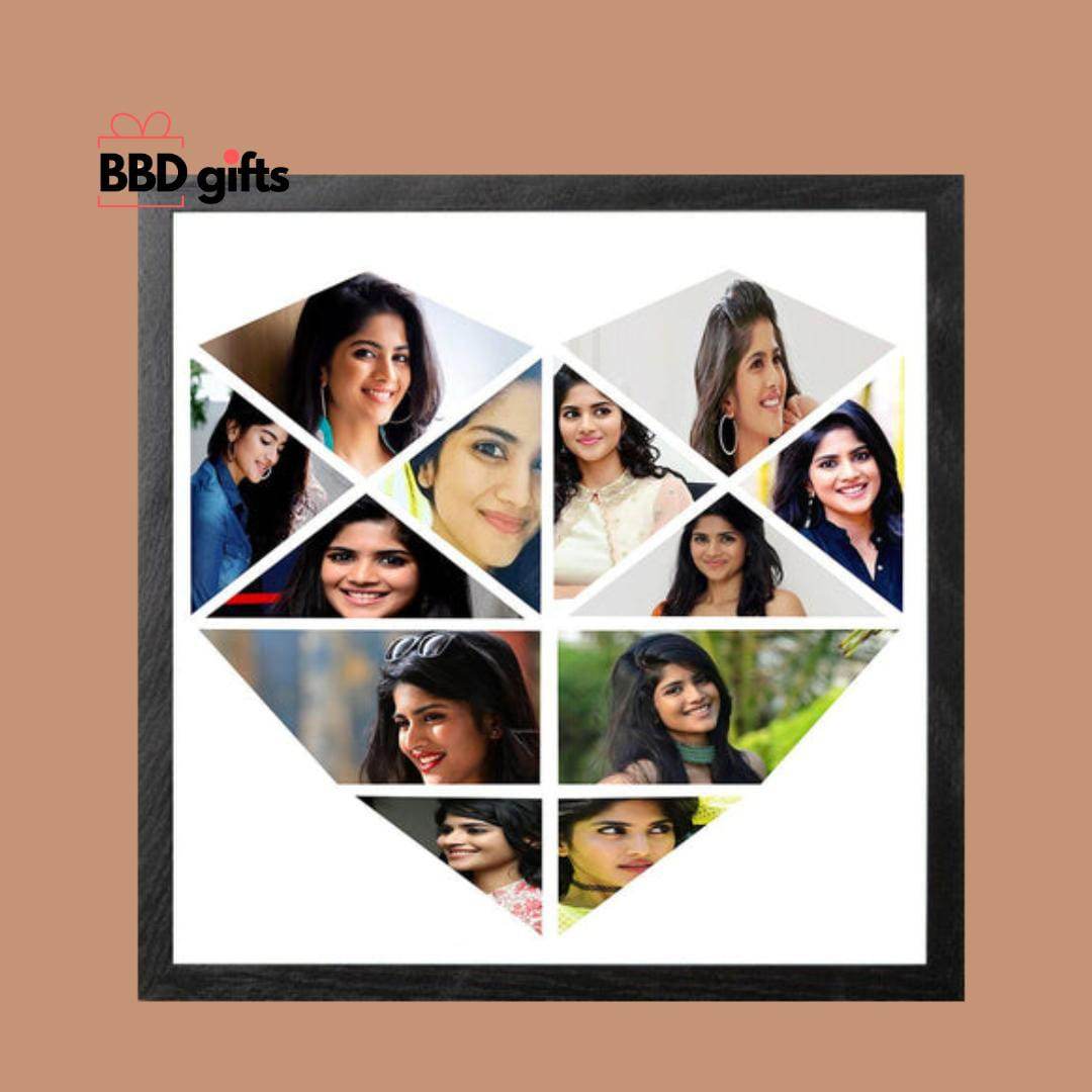 Heart Shaped Photo Collage Frame - BBD GIFTS