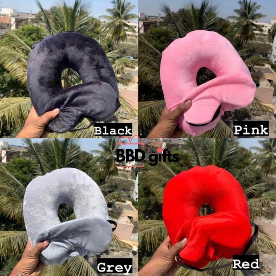 Customized Travel Pillow | Eye mask | Travel accessories | gift for lovers | Gift for him | Gift for her - BBD GIFTS