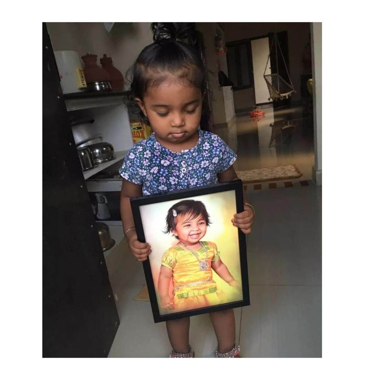 Customized Oil Painting With Wooden Frame - BBD GIFTS