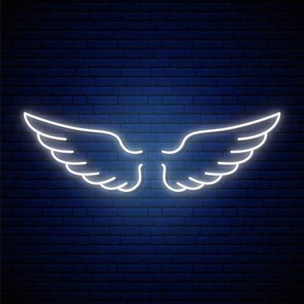Neon lights | Neon wings | Wings - BBD GIFTS