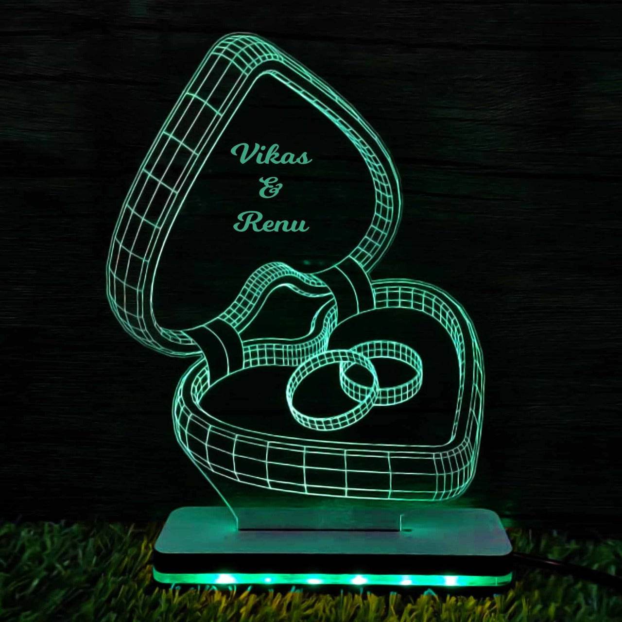 Customize lamp Ring 3D Illusion - BBD GIFTS
