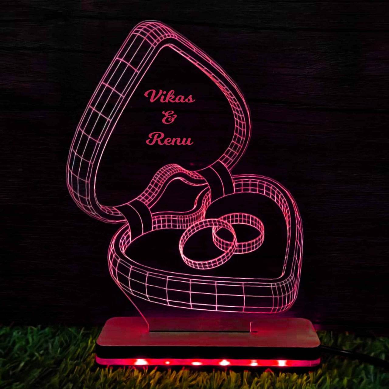 Customize lamp Ring 3D Illusion - BBD GIFTS