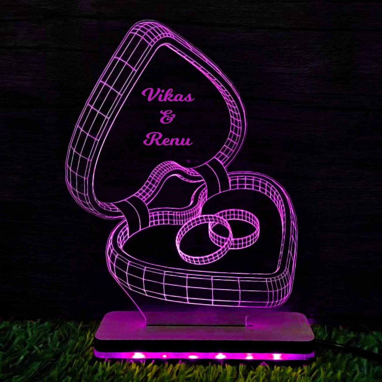 Customize lamp Ring 3D Illusion - BBD GIFTS