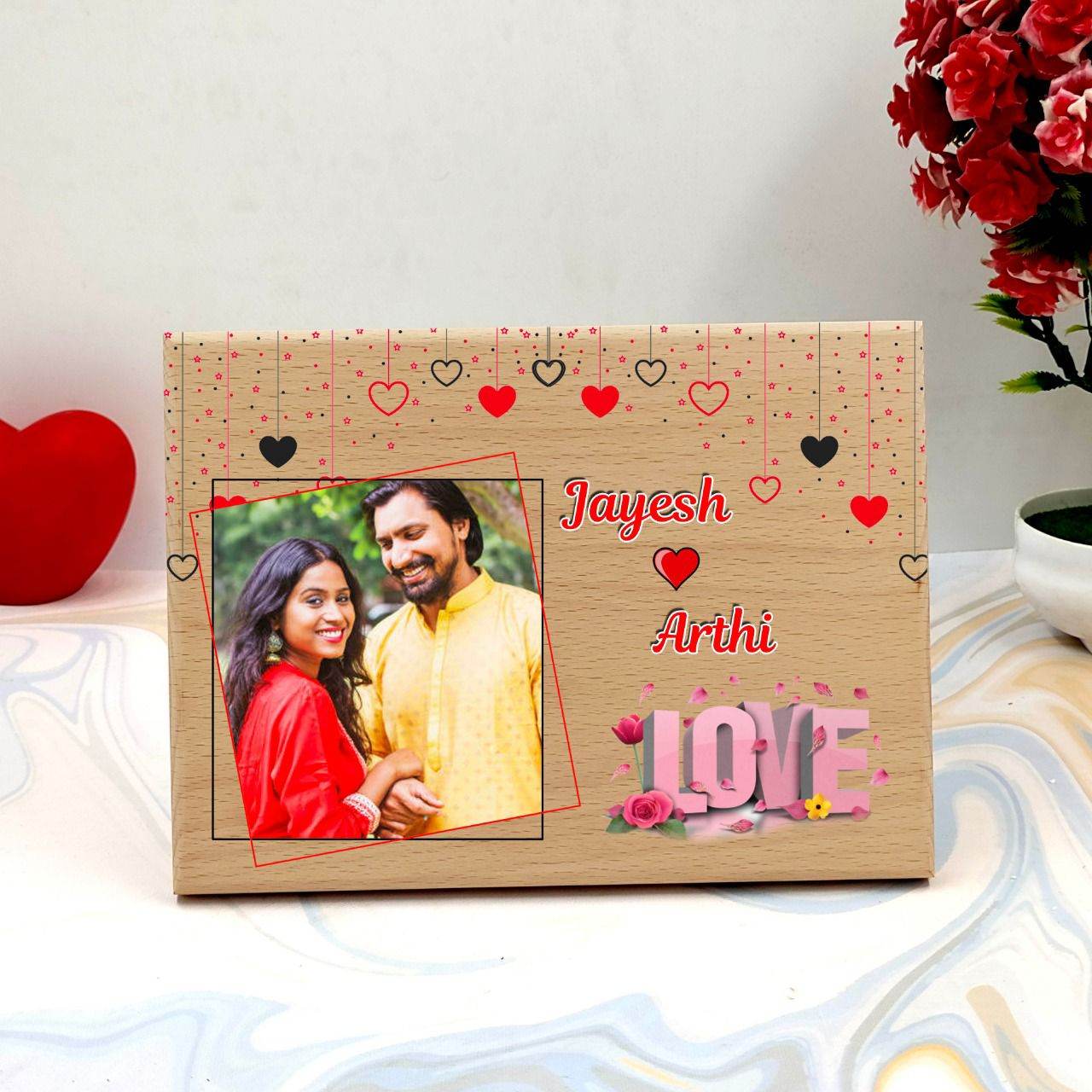 Valentine Wooden Frame - BBD GIFTS