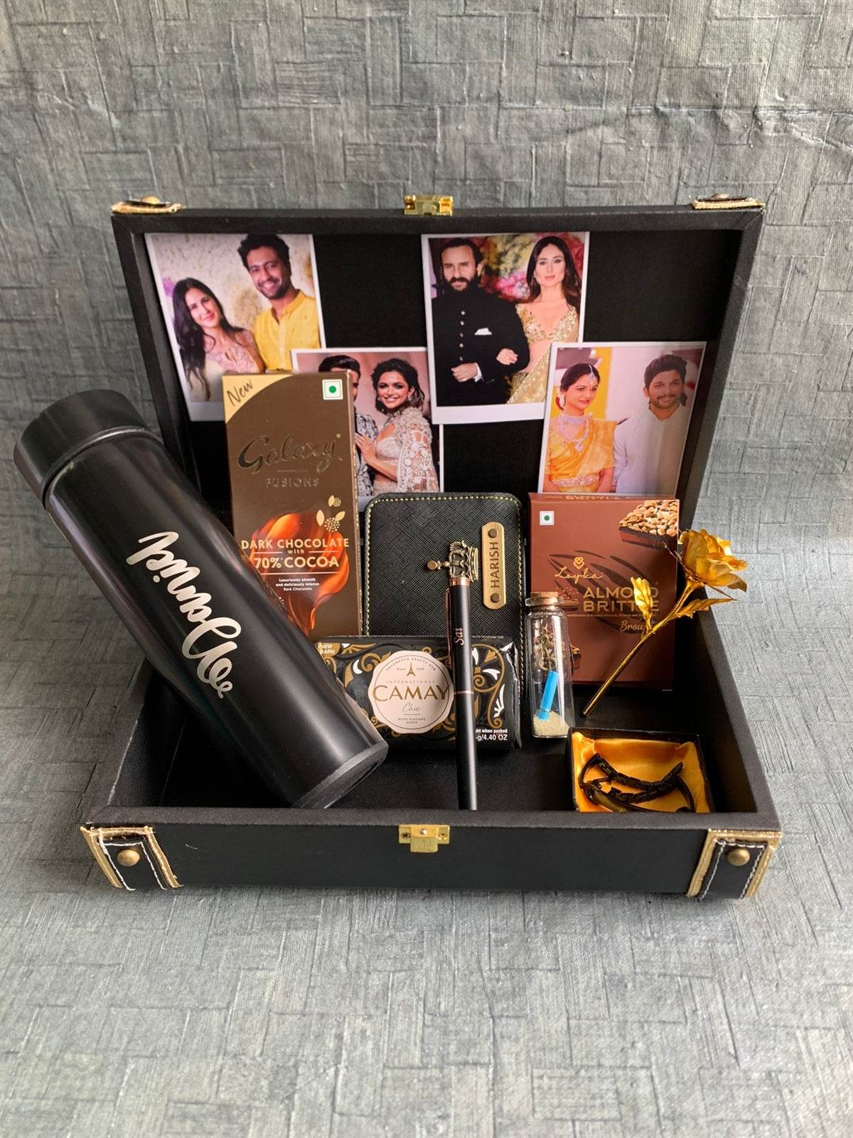 Trunk hamper picture for valentine's day | photo gift box | mini gift hamper for him | - BBD GIFTS
