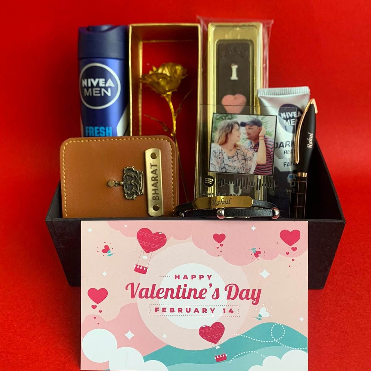 Custom valentine's day hamper | useful gift for him | - BBD GIFTS