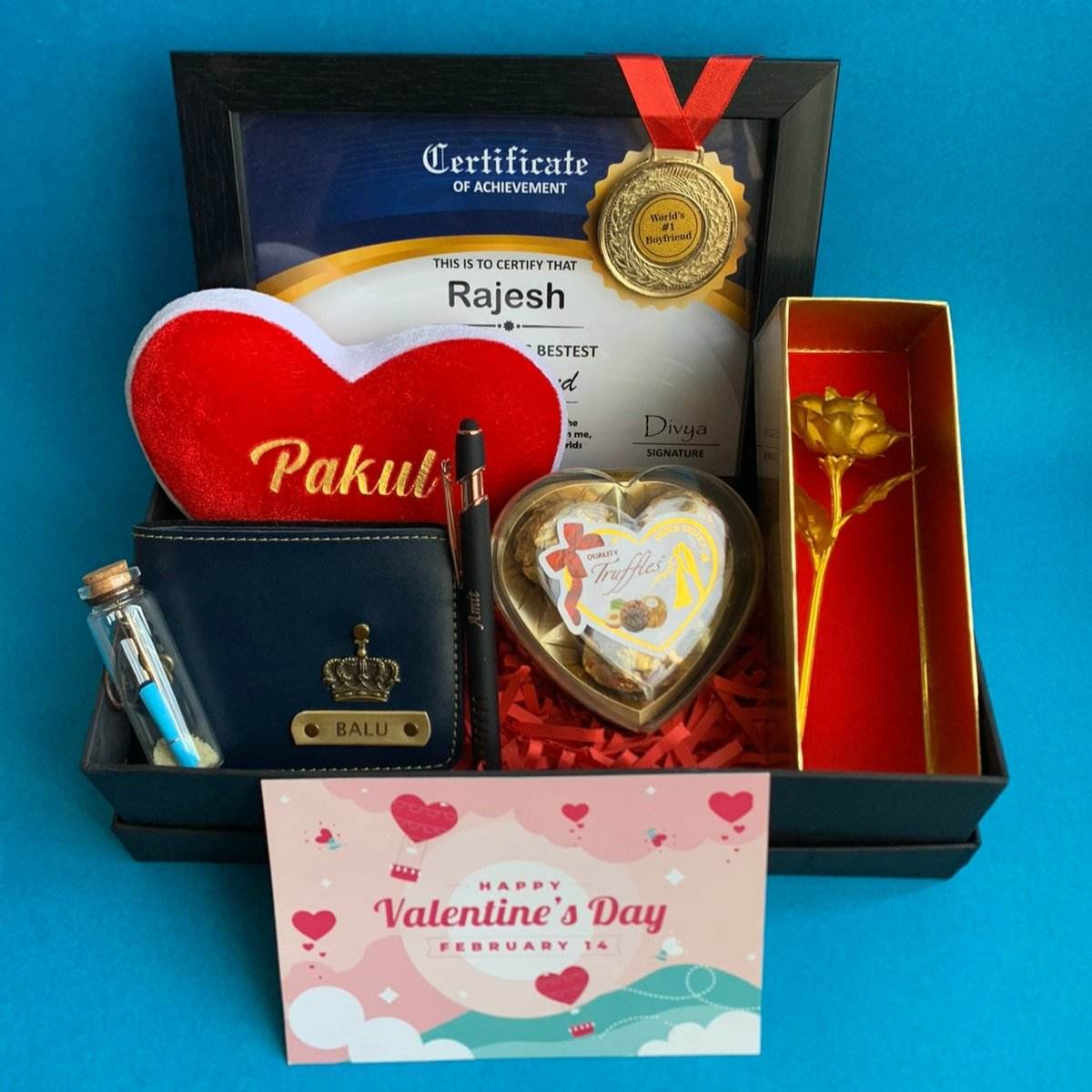 Customized Valentine's Special Combo - Personlized Gift Combo - BBD GIFTS