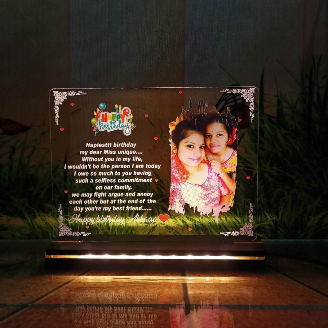 Personalized Acyrlic Frame For Bestie | - BBD GIFTS