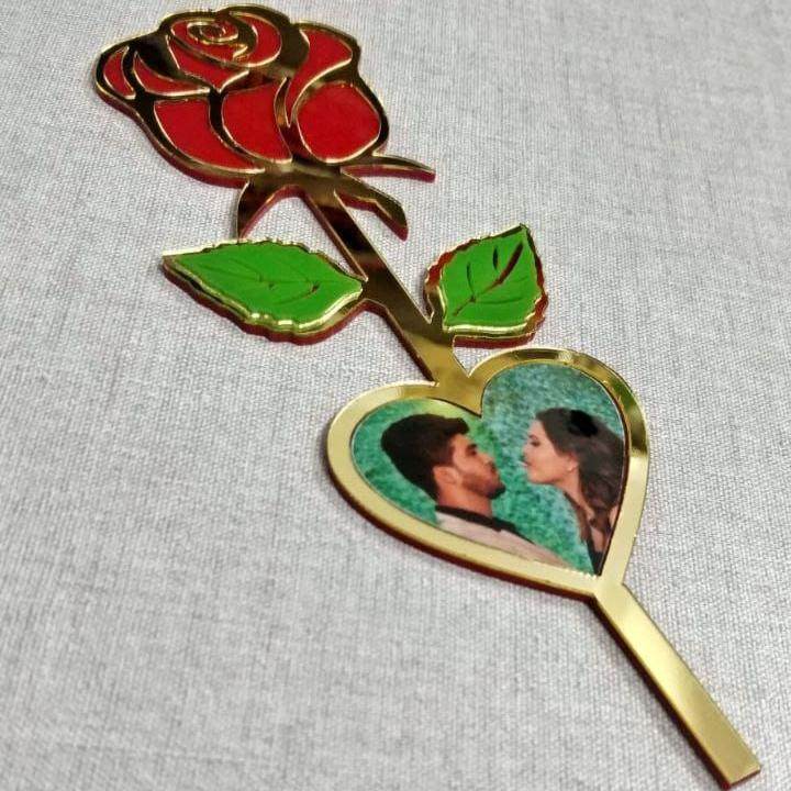 CUSTOMIZED ACRYLIC PHOTO ROSE - BBD GIFTS