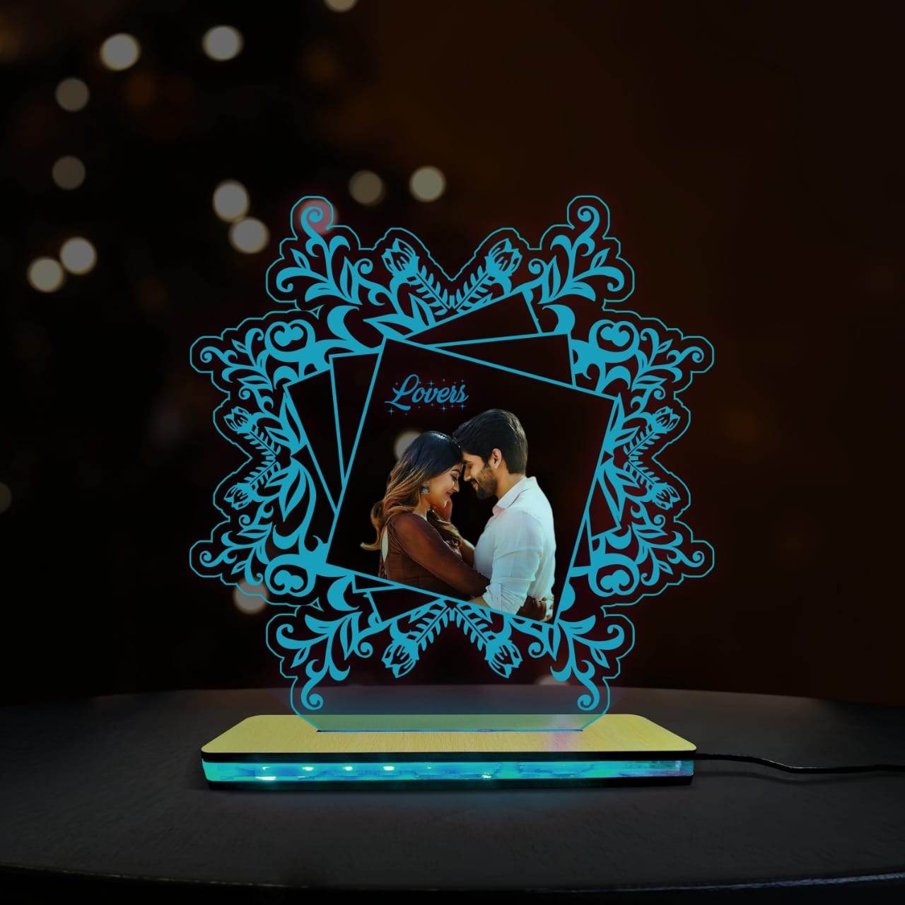 Personalised Acrylic 3D Couple Illusion Lamp - BBD GIFTS