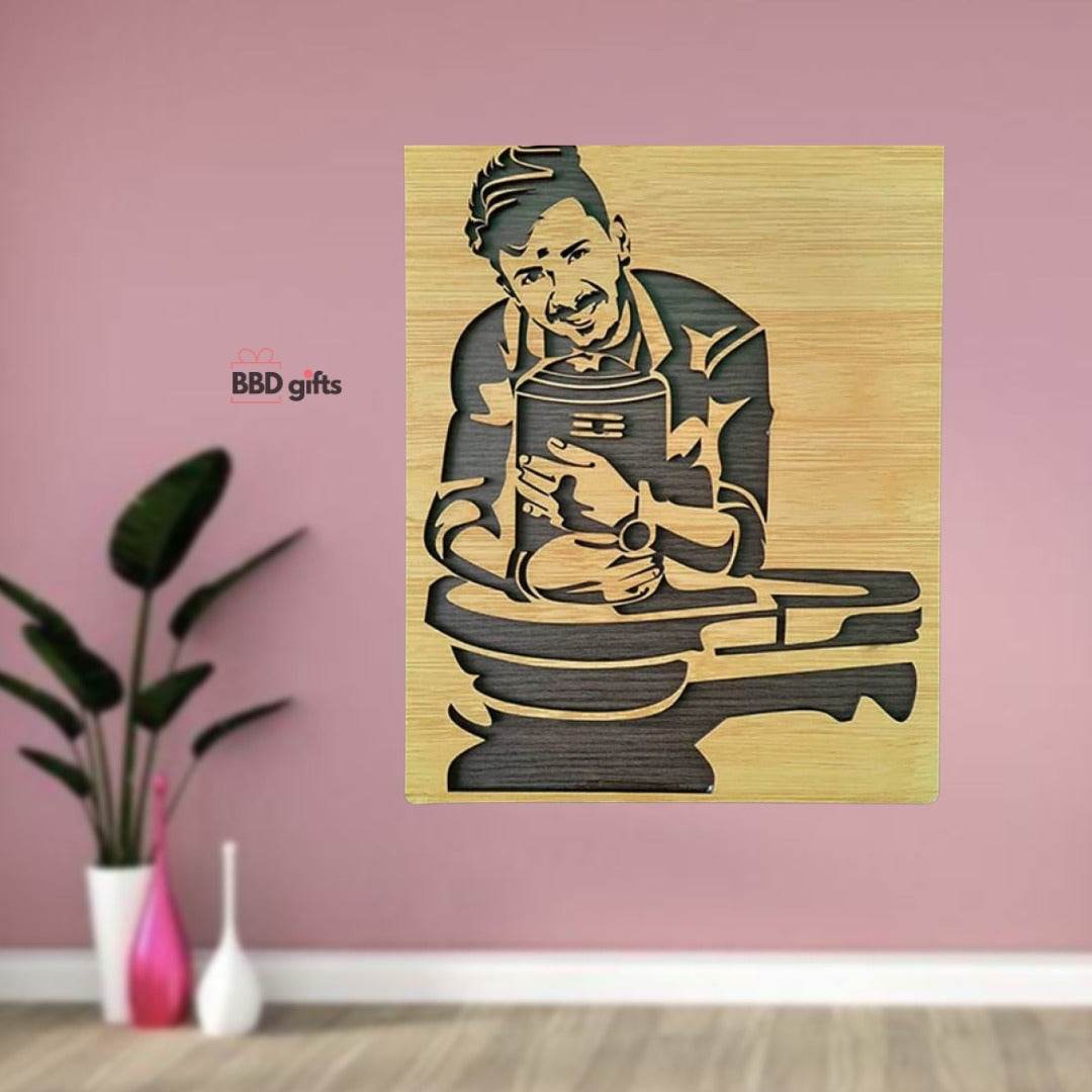 CUSTOMIZED 3D LASERCUT HAND ASSEMBLED WOODEN PORTRAIT | PREMIUM PORTRAIT - BBD GIFTS