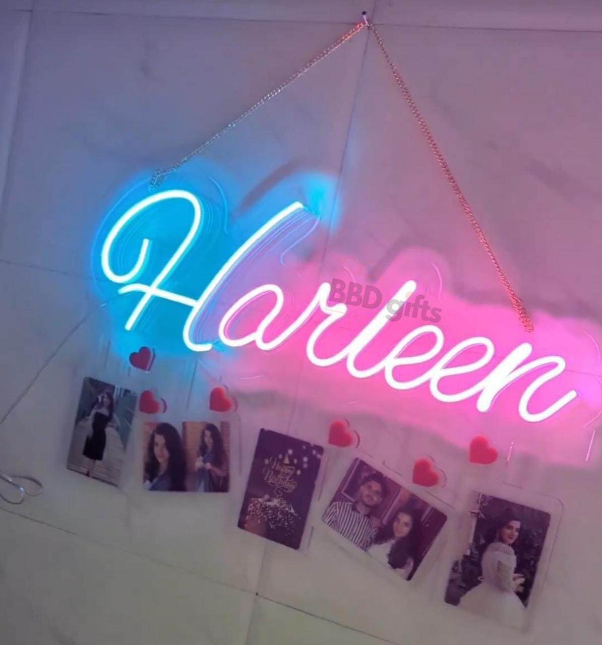 Customise Neon led light With Picture |Name Neon Led Light With Photo | Custom Made Neon - BBD GIFTS