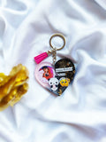 Customized Resin Photo Keychain | Resin heart keychain | Handmade | Resin Art