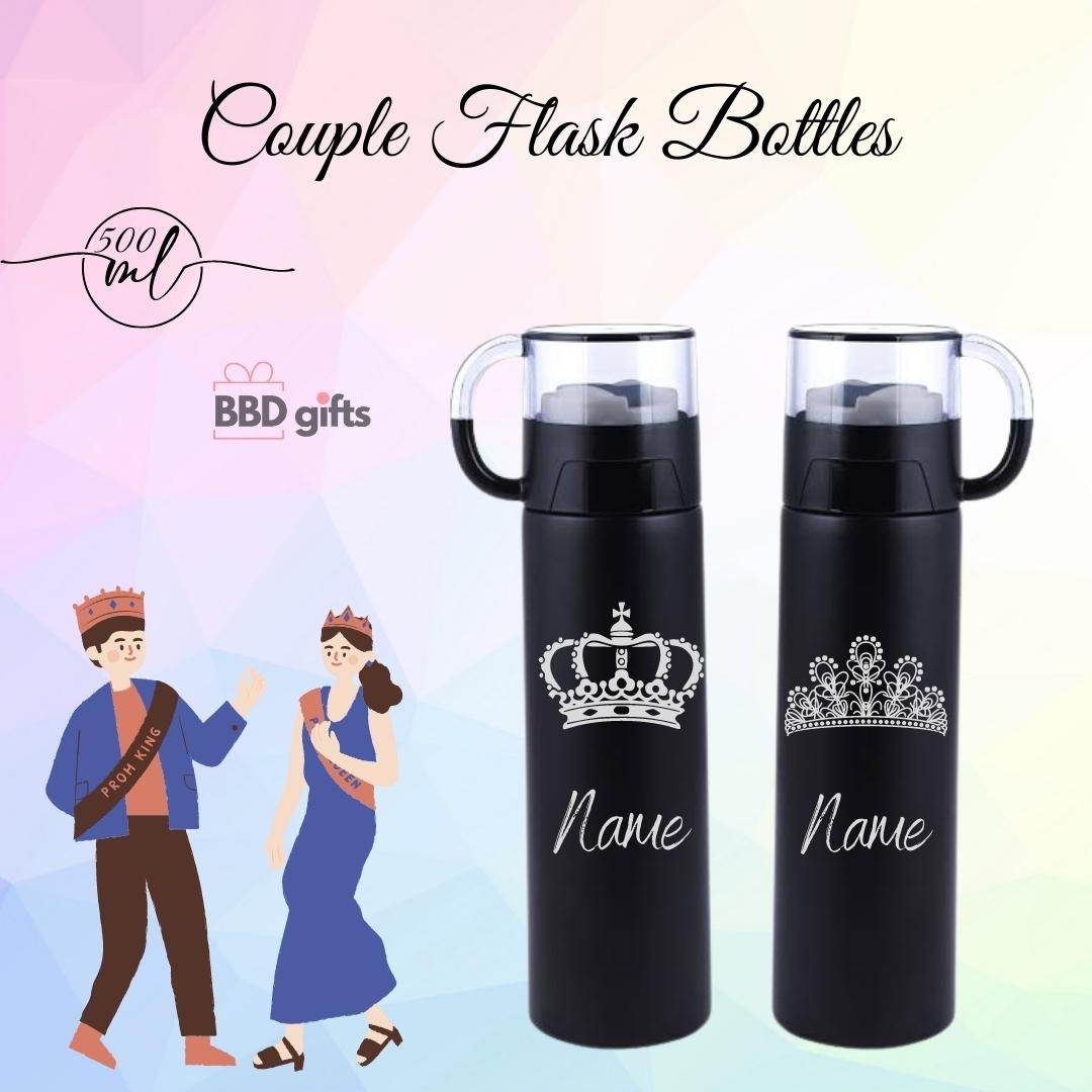 Personalized Couple Travel Mug | Couple Travel Mug | King Queen Travel Mug | Couples Gift | Romantic Gift For Anniversary | Wedding - BBD GIFTS