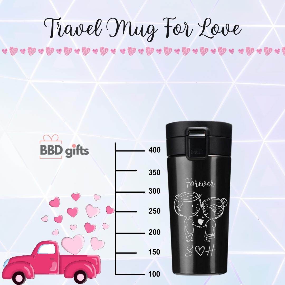 Personalized Couple Travel Mug | Couple Travel Mug | King Queen Travel Mug | Couples Gift | Romantic Gift For Anniversary | Wedding - BBD GIFTS