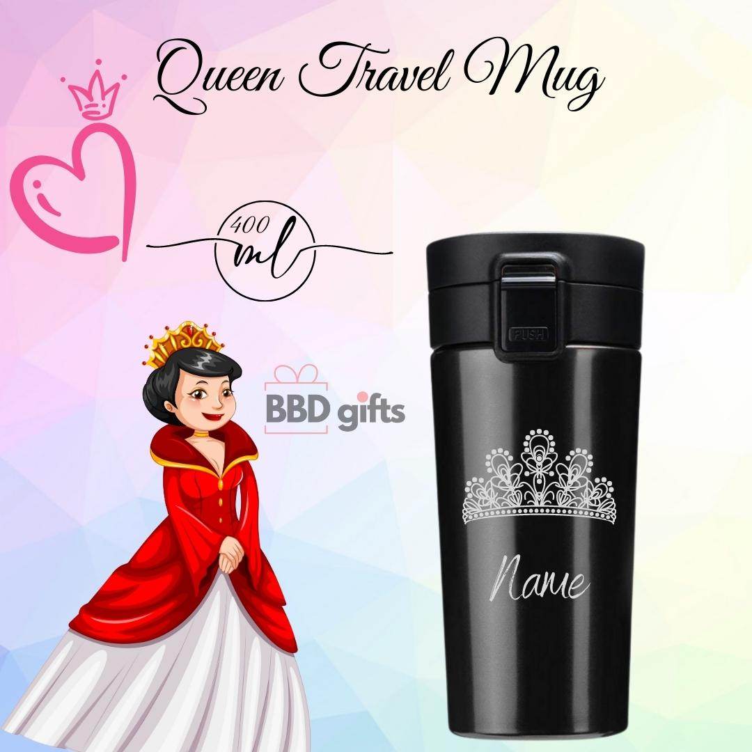 Personalized Couple Travel Mug | Couple Travel Mug | King Queen Travel Mug | Couples Gift | Romantic Gift For Anniversary | Wedding - BBD GIFTS