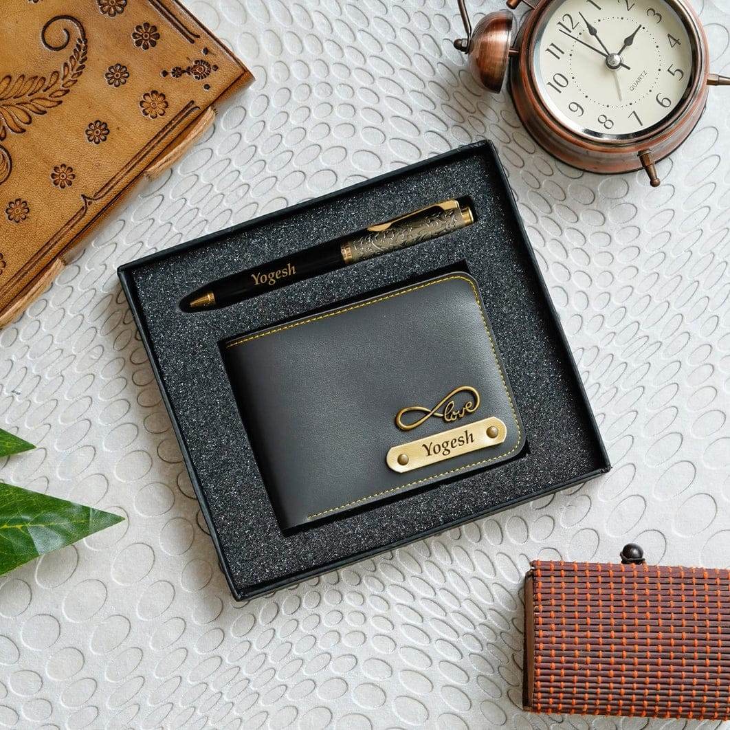 Personalized Wallet With Name - Birthday Combo For Men - Gift Set For Men - Couple Gifts - BBD GIFTS