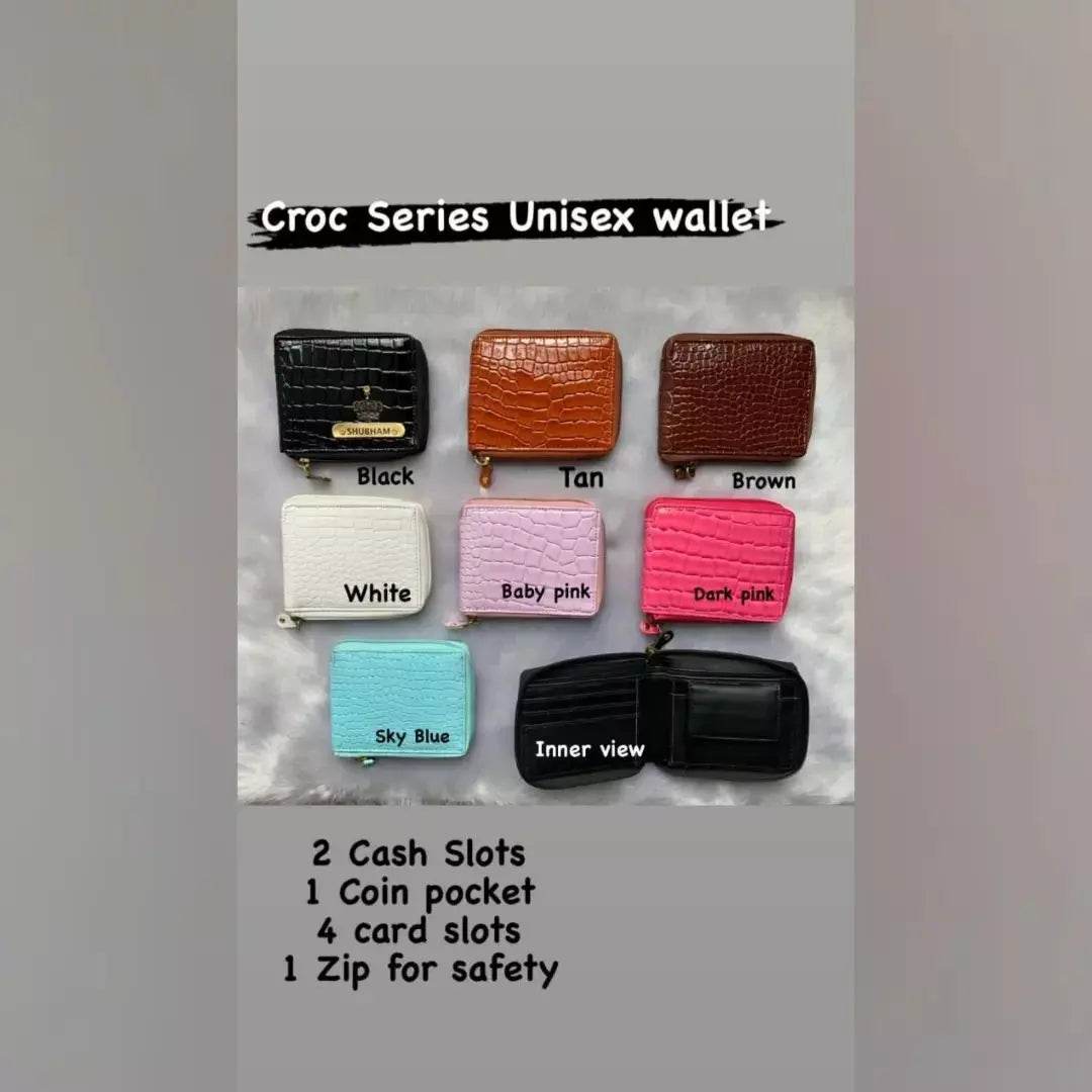 Personalized croc series unisex wallet for men - BBD GIFTS