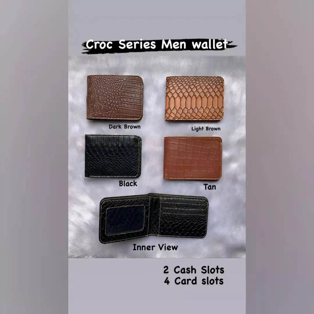 Personalised Croc wallet - Customized Mens Wallet - Gifts For Him - Gift Ideas For Husband - Name Wallet - BBD GIFTS