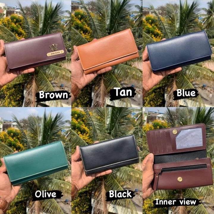 Personalized Ladies Wallet – Customized with Name Tag & Charm - Gift For her - BBD GIFTS