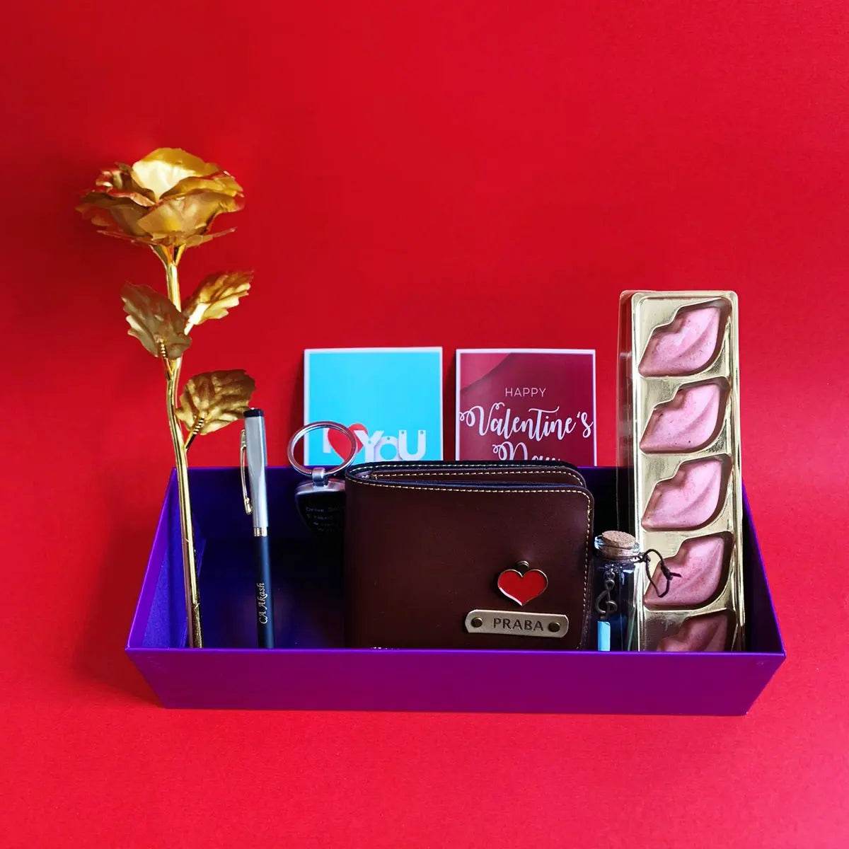 Customized Valentine Combo | cute budget combo gift for him - BBD GIFTS