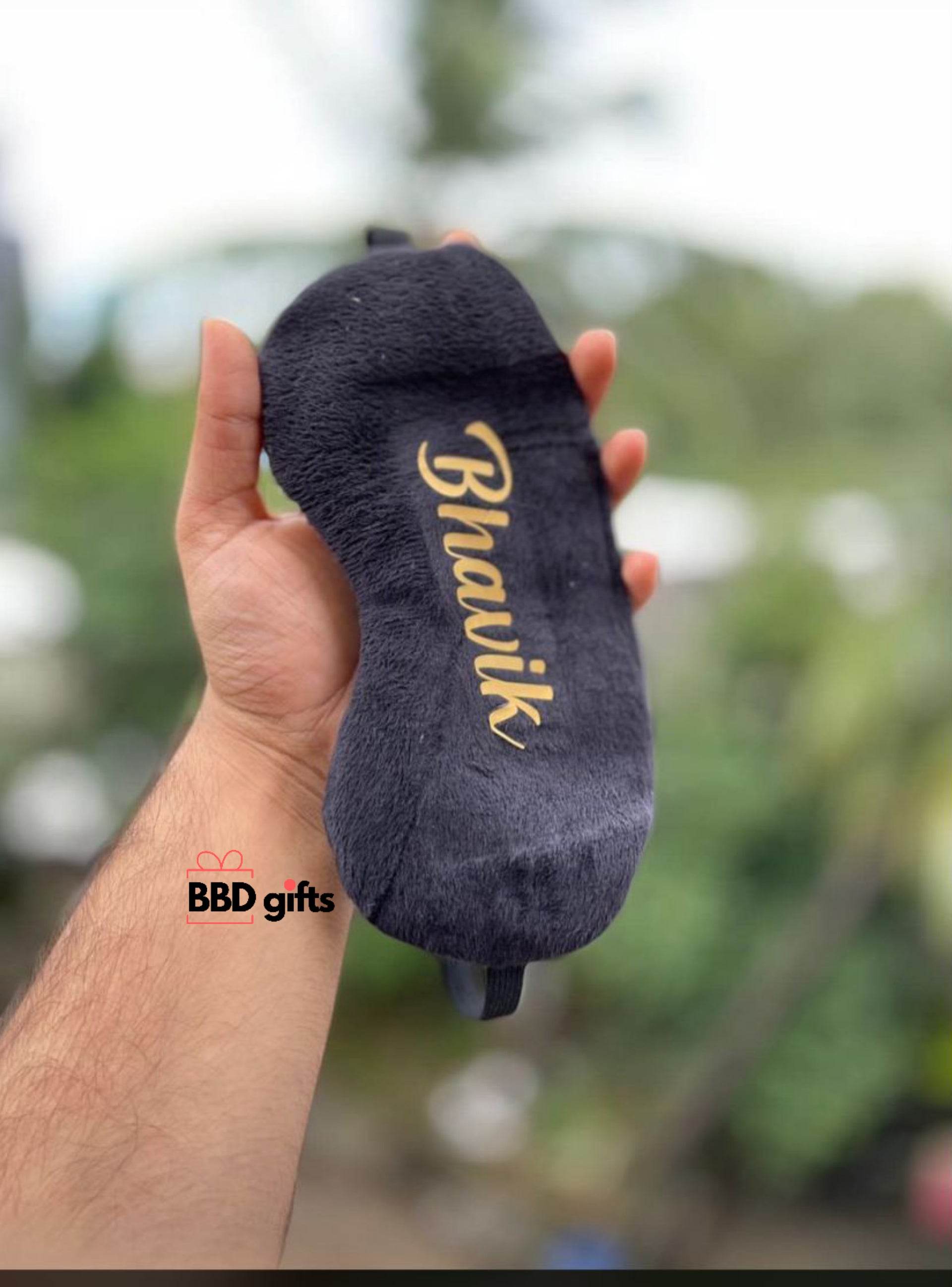 Personalised Eye Mask | Soft Velvet mask | Customized soft mask | Custom eyemask |Sleep eyemask - BBD GIFTS