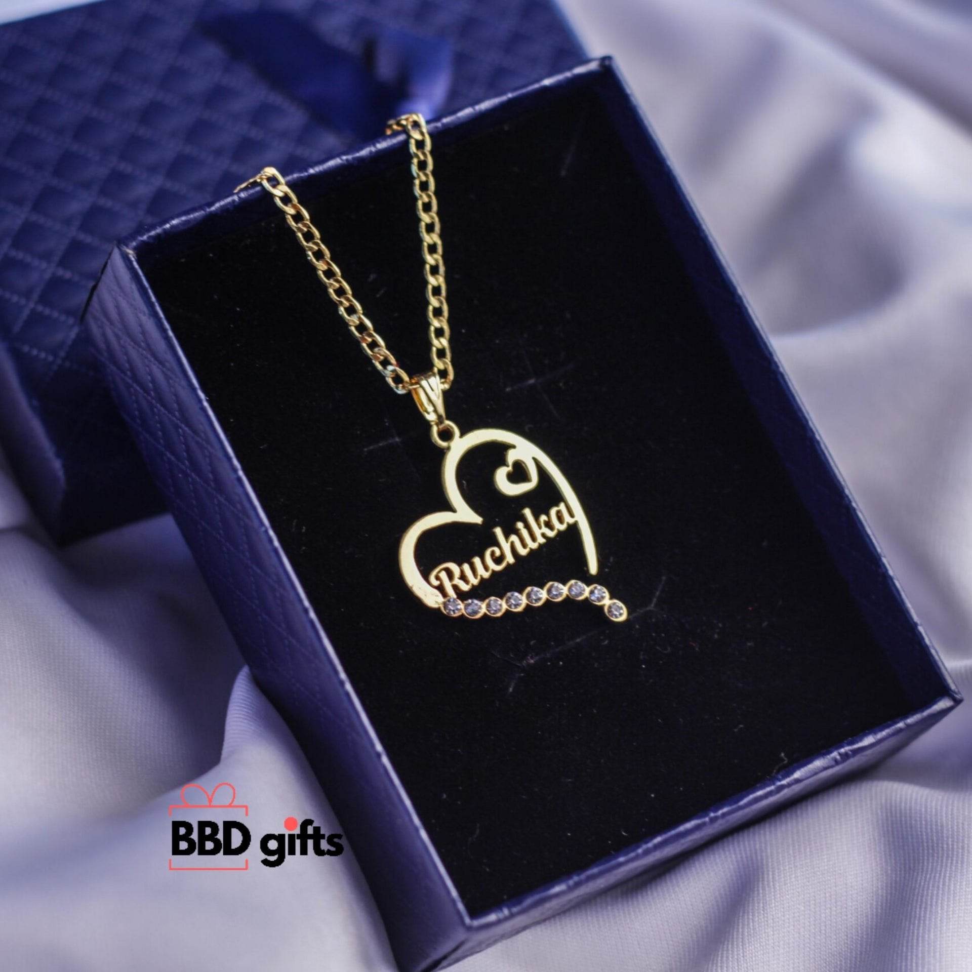 Customized Heart Name pendants - BBD GIFTS