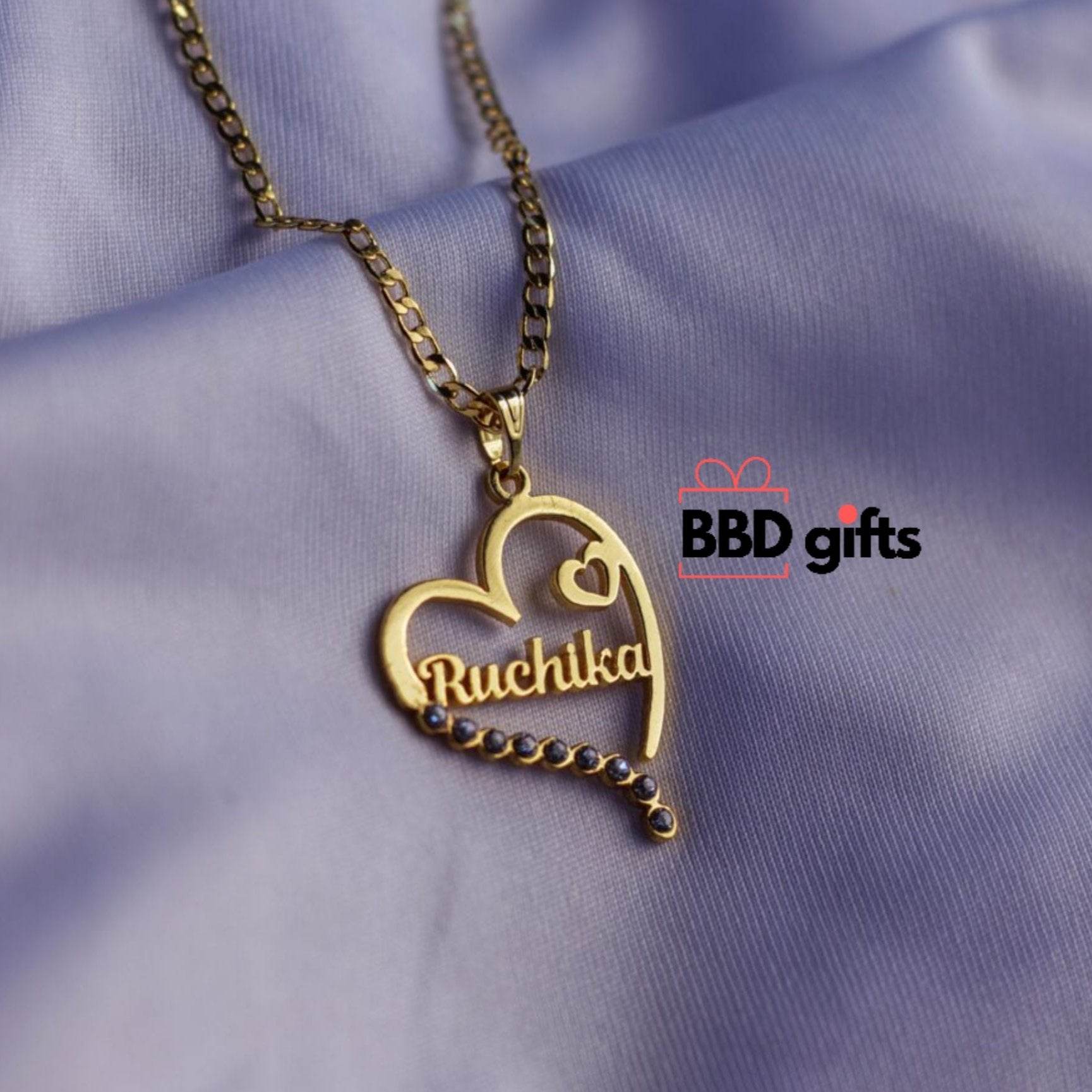 Customized Heart Name pendants - BBD GIFTS