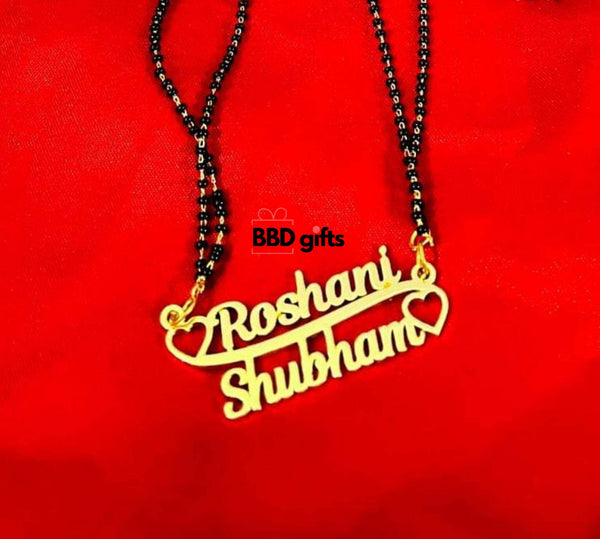 Name on sale written mangalsutra