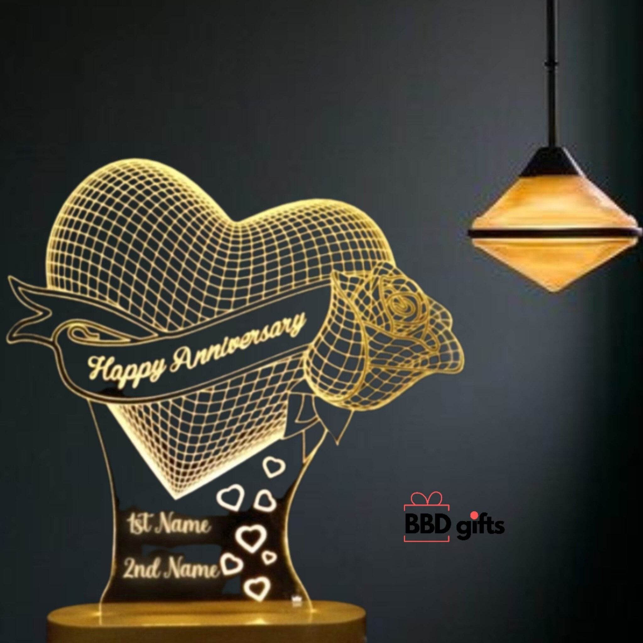 Personalised Illusion night lamp - BBD GIFTS
