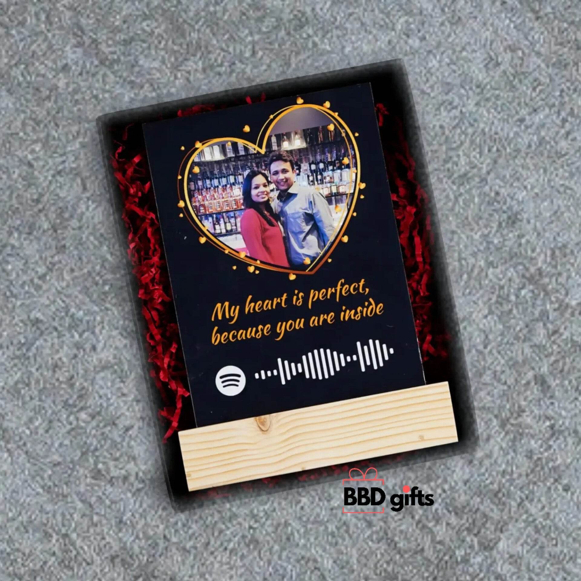 Customized Spotify Frame | Spotify frame for Couples - BBD GIFTS
