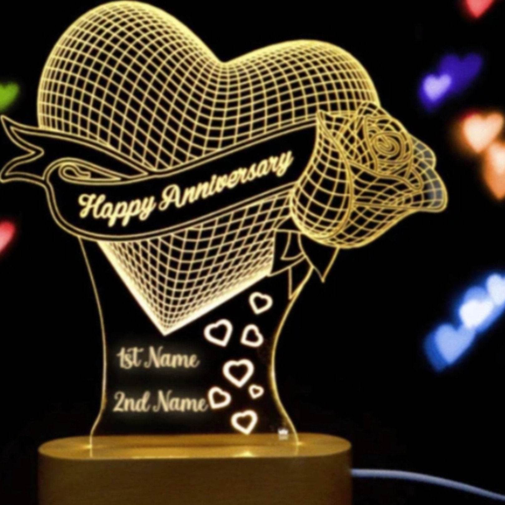 Personalised Illusion night lamp - BBD GIFTS