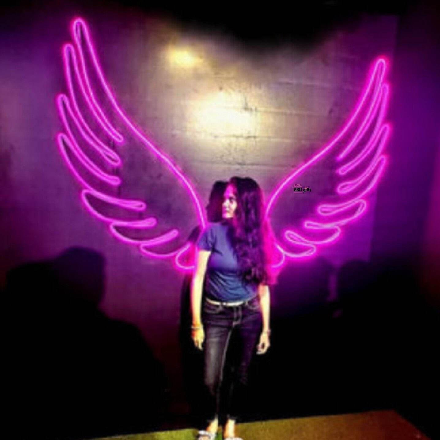 Angel wings | Angel neon lights | Neon sign | Angel wings led neon online - BBD GIFTS