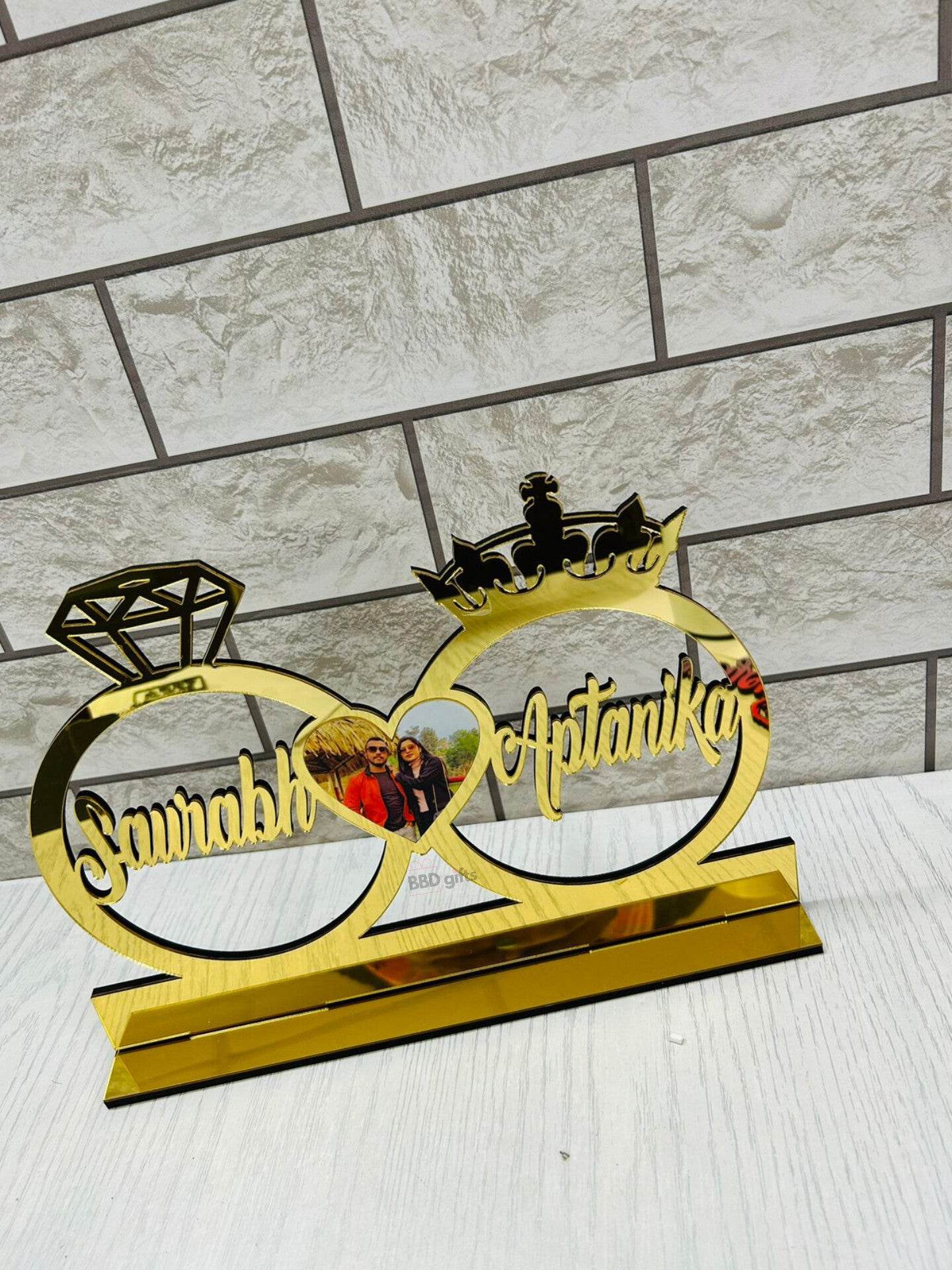 Customized Name Ring Platter | Acyrlic Couple Name | Personalized
Engagement Ring Platter Table Top - BBD GIFTS