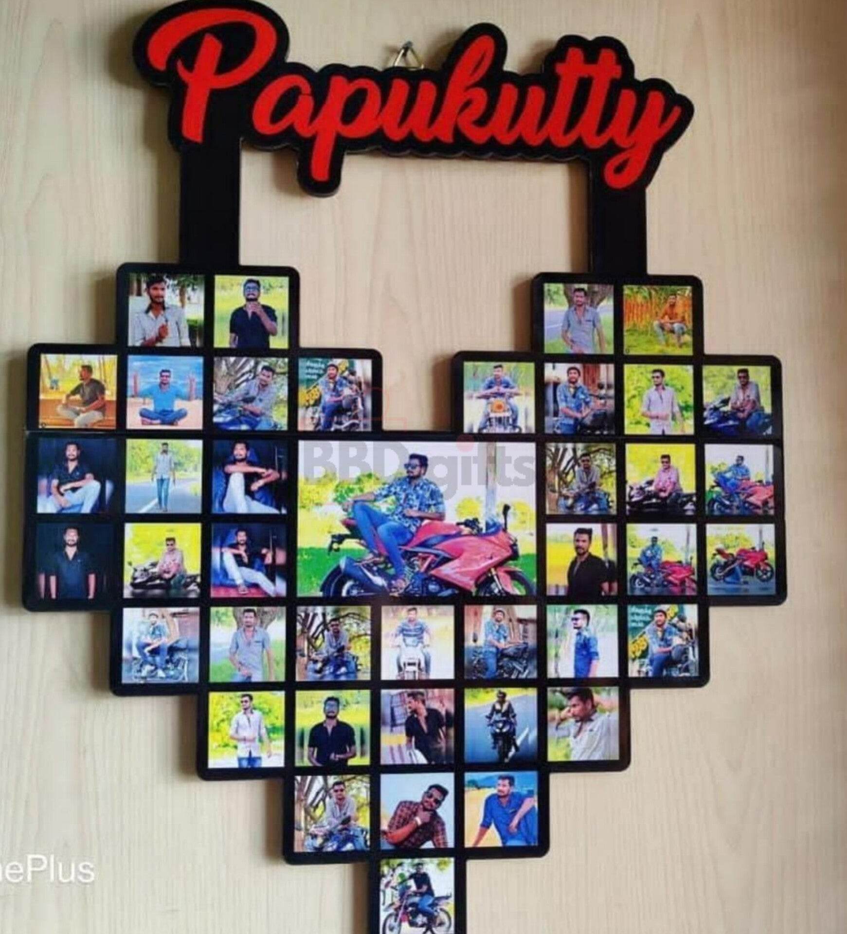 Customised Heart frame | Photo Frame - BBD GIFTS