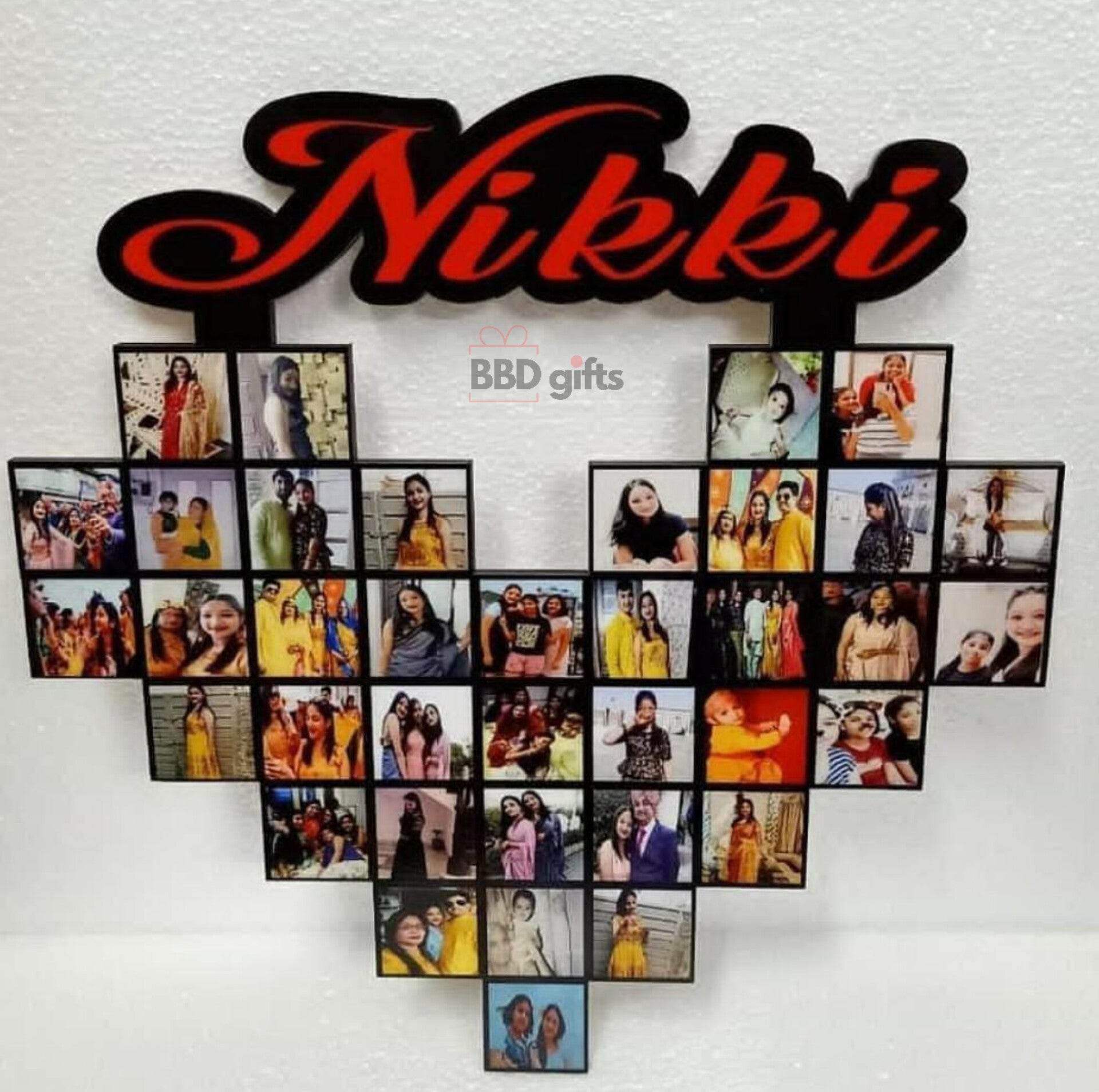 Customised Heart frame | Photo Frame - BBD GIFTS