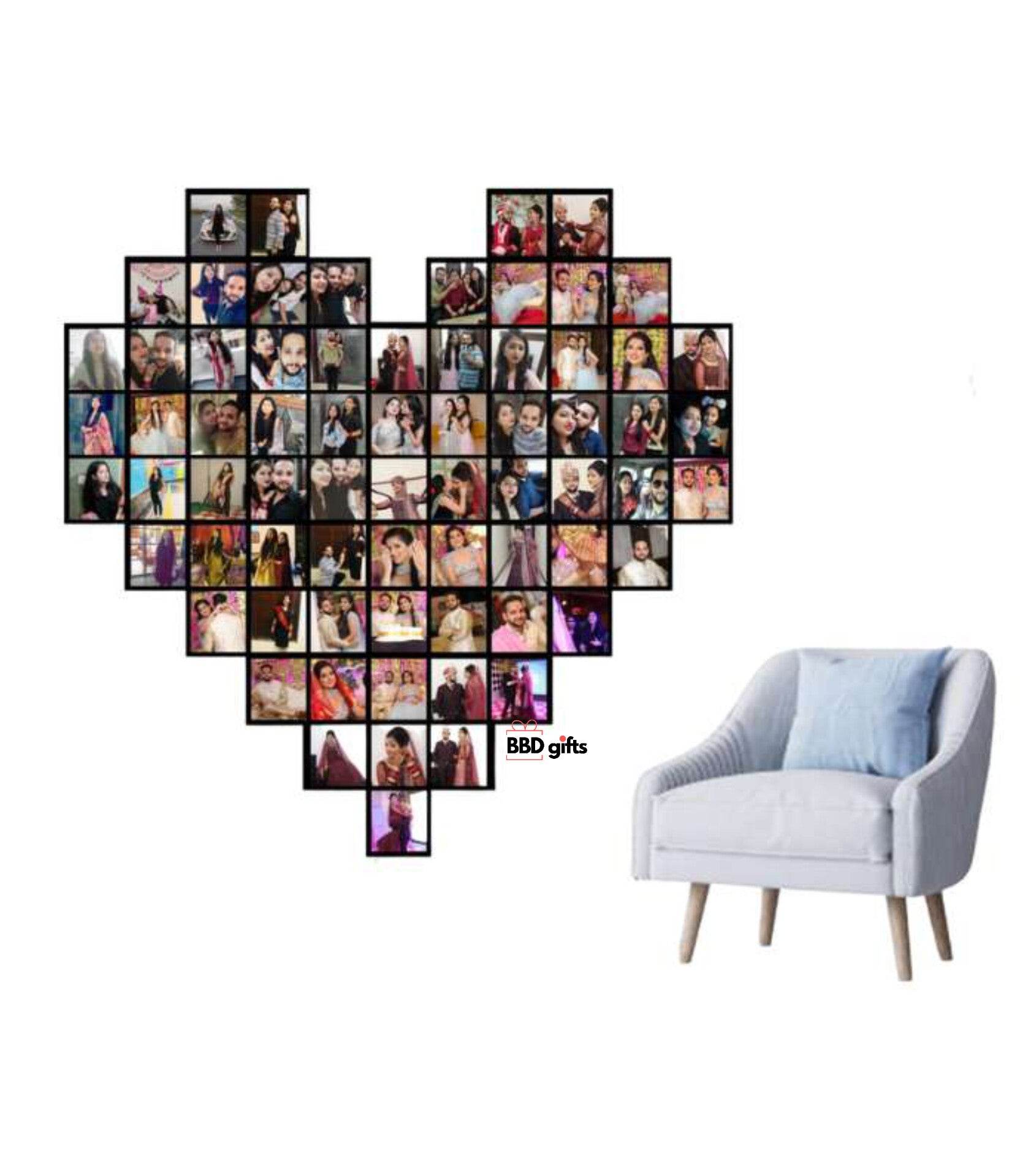 Customised Heart frame | Photo Frame - BBD GIFTS