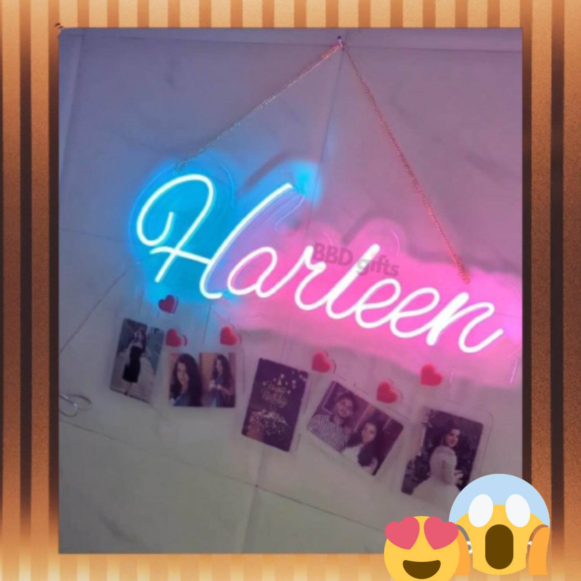 Customise Neon led light With Picture |Name Neon Led Light With Photo | Custom Made Neon - BBD GIFTS