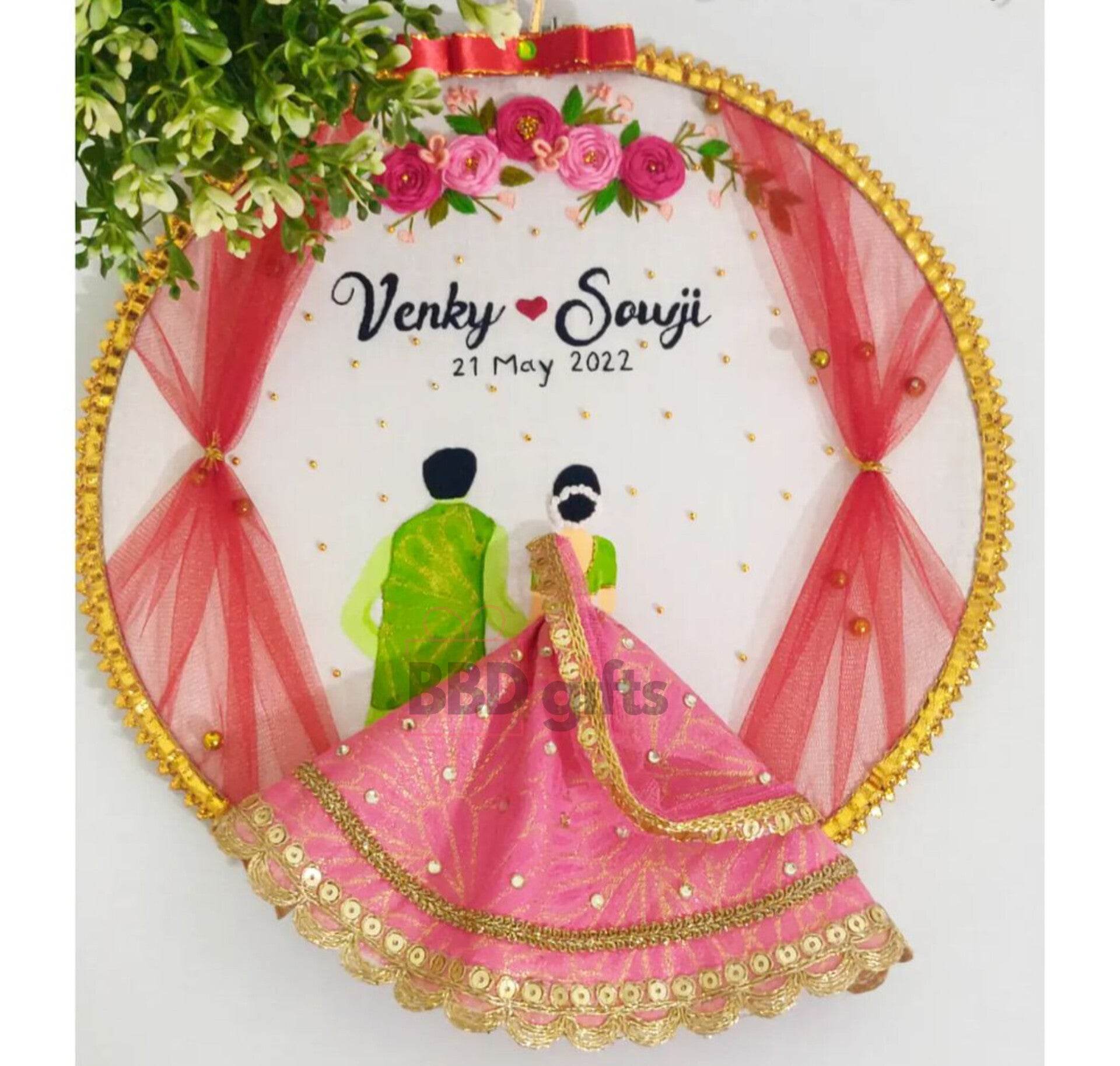 Perfect Gift For Wedding | Wedding Hoops | Embroidery Hoop | Unique Wedding Gift Ideas - BBD GIFTS