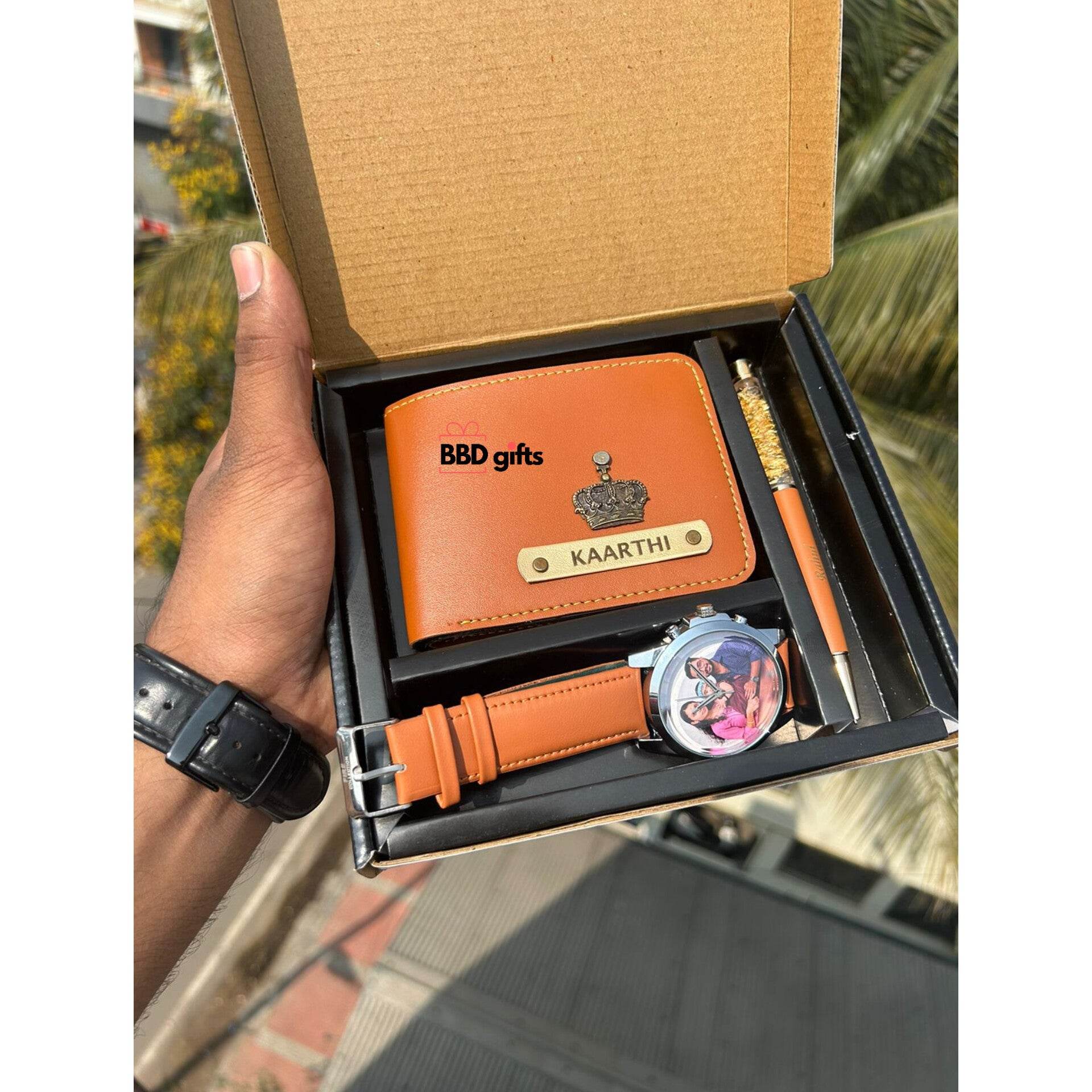 Personalized Gift For Boys - Watch Combo - Exclusive Gift For Boyfriend - Customized Combo Gift For Him - BBD GIFTS