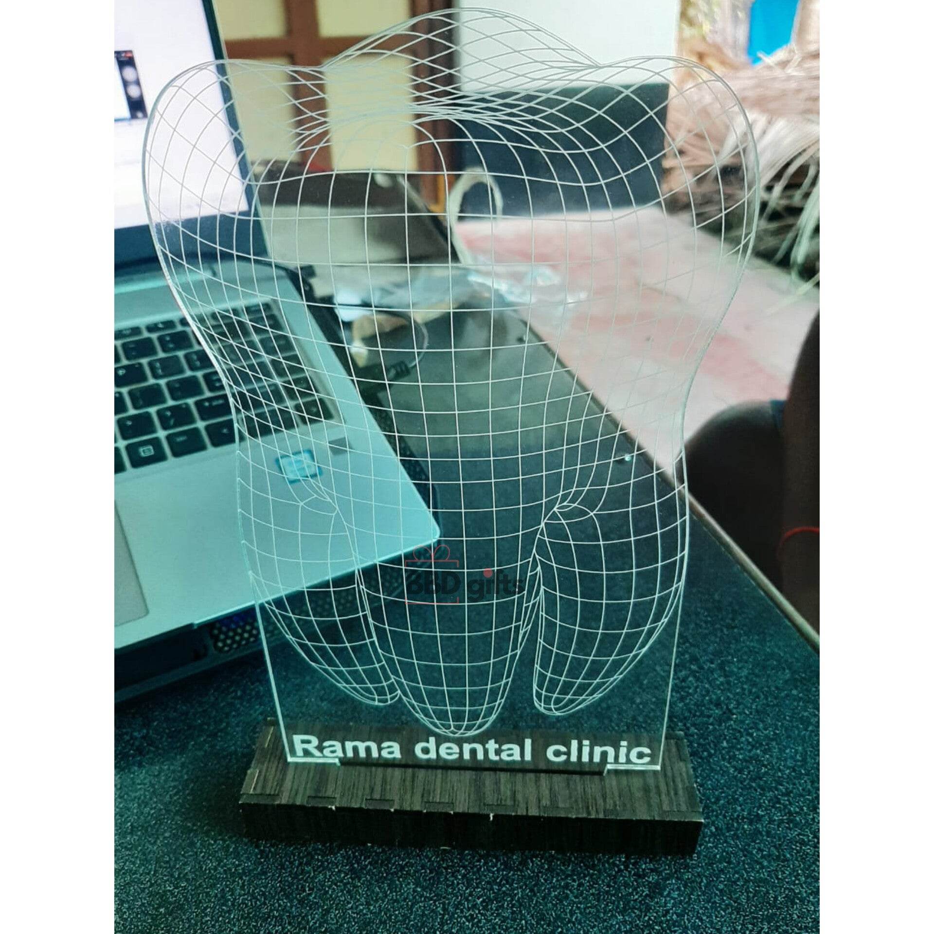 Illustration Lamp for Dentist | Best gift for dentist | Gifts for upcoming dentist | Dental gift ideas | Dentist gifts | Dentist Led Table Top - BBD GIFTS