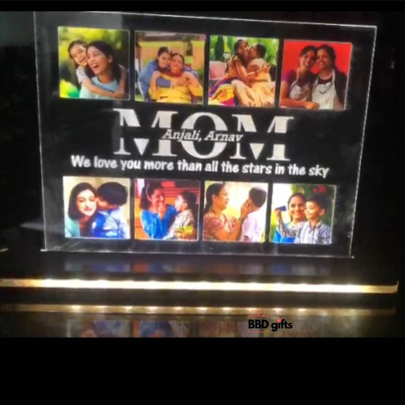Customize Tile with led - Customized LED Light Tabletop - Personalized Tile -
Personalised Gifts - Gift For Mom - Mother's day special gifts - Gift For Mommy - BBD GIFTS