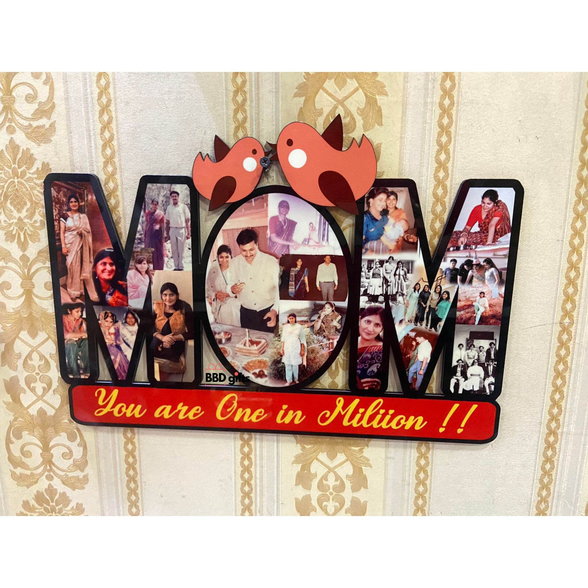 Customised sublimation frame for Mothers day - Gift for Mommy - custom night light for mom - personalized gift for mom - Mother's day gift 2023 - Gift for Mother in Law, Custom mom gift - BBD GIFTS