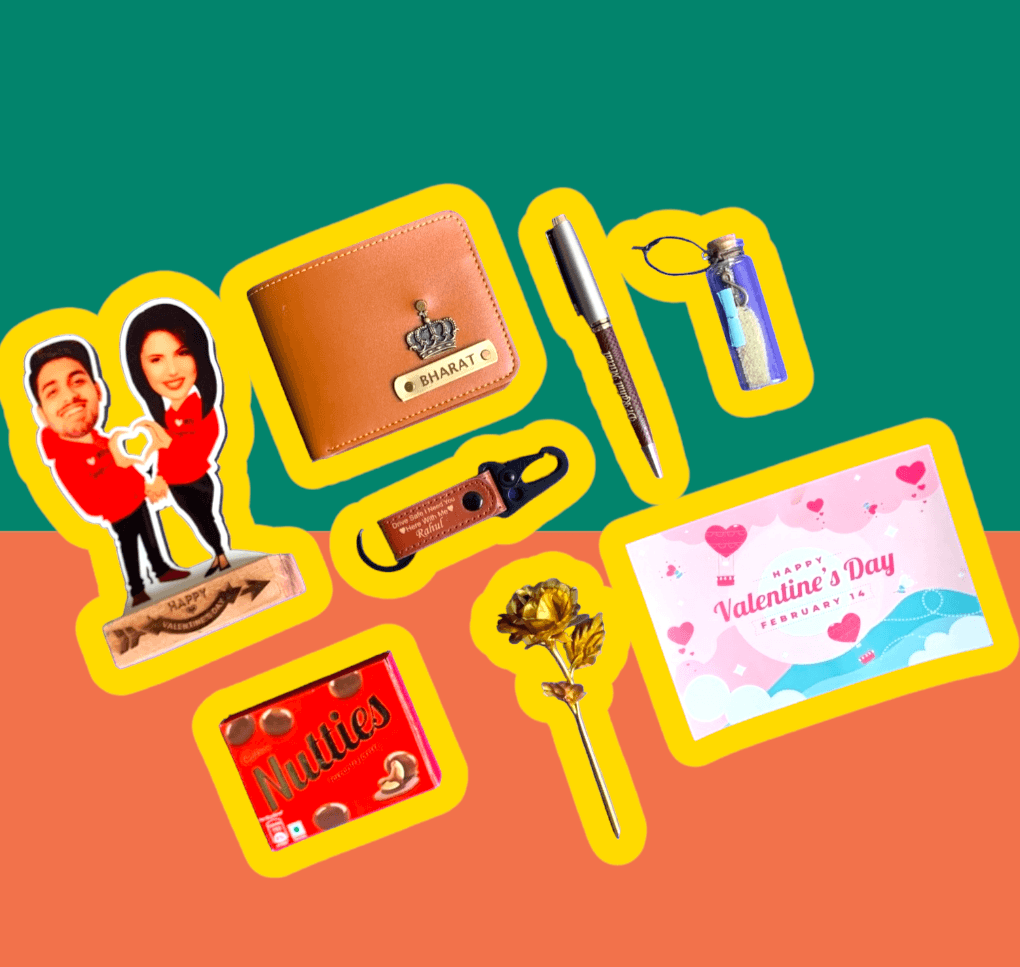Own Hamper For Boyfriend | love combo 7 Romantic gifts for husband customized valentine's combo - BBD GIFTS