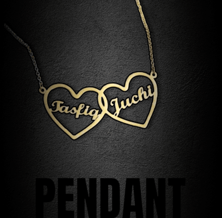 Personalised couple pendant - BBD GIFTS