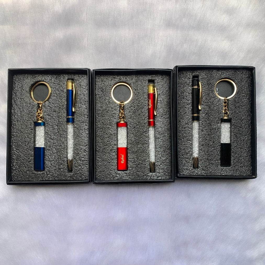 Customized Baleno Pen And Keychain Combo | Pen And Keychain Combo | Customized Pen - BBD GIFTS